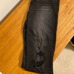 Ripped Black American Eagle Jeans